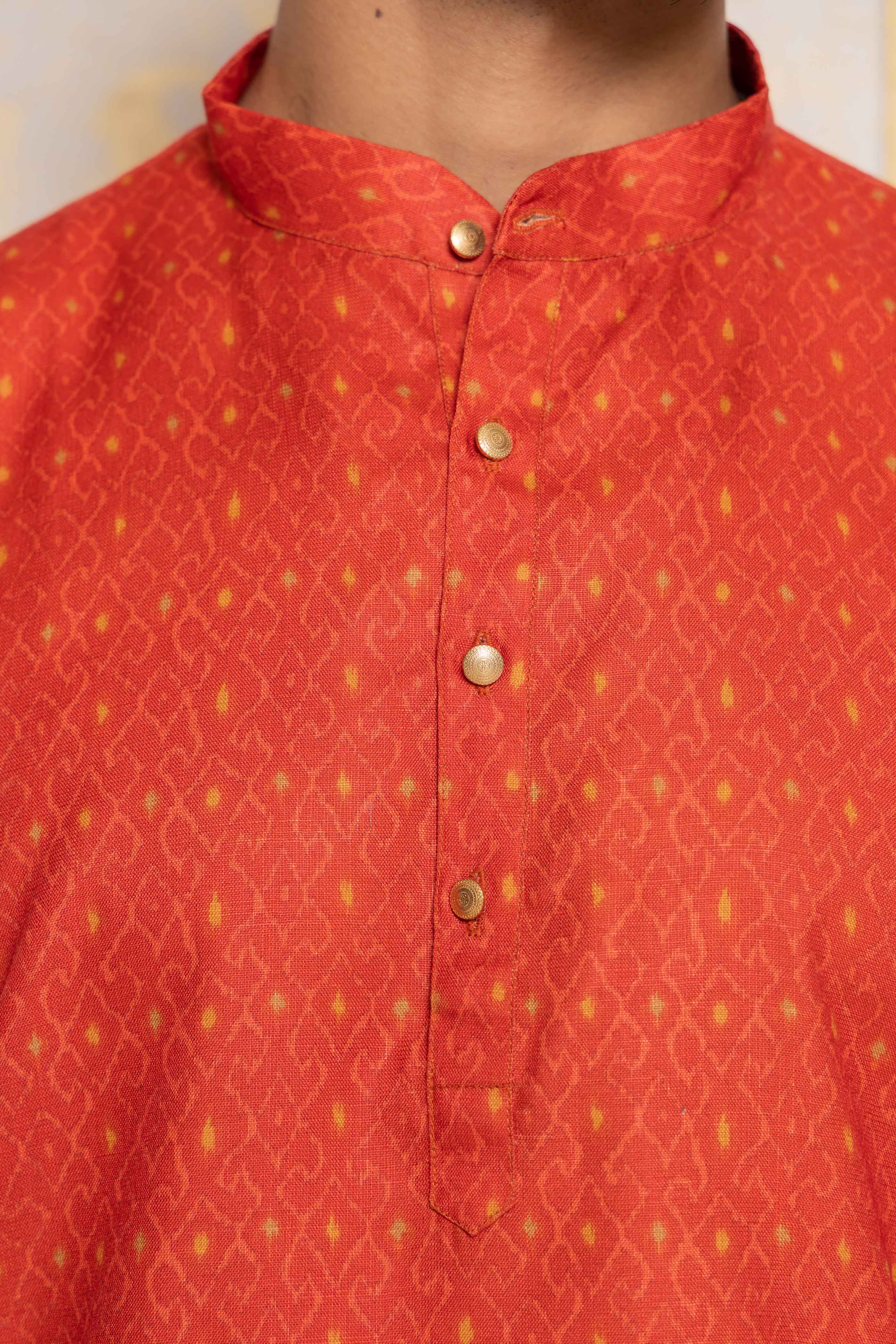 Red Short Kurta